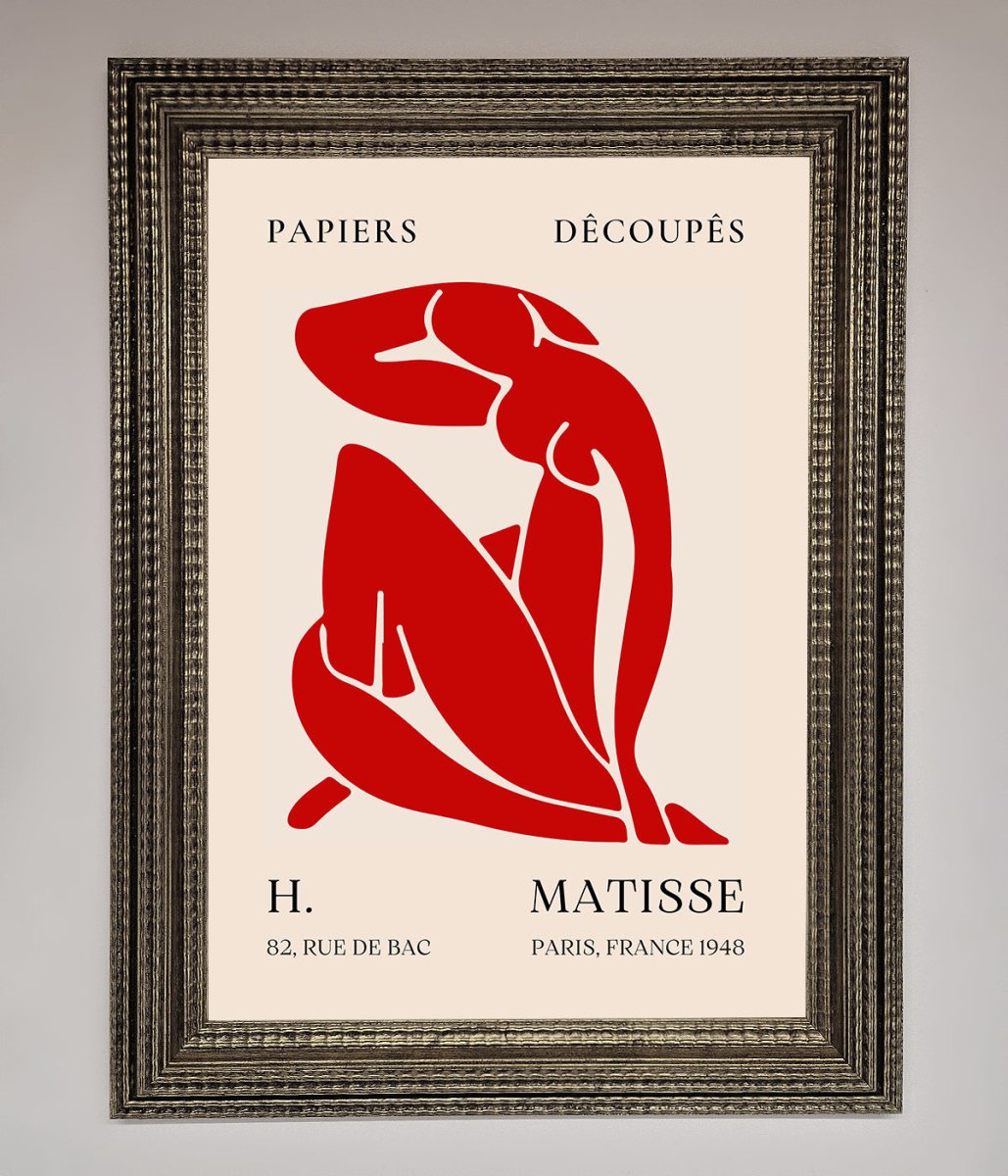 Red Matisse Man Framed Print - Zestio