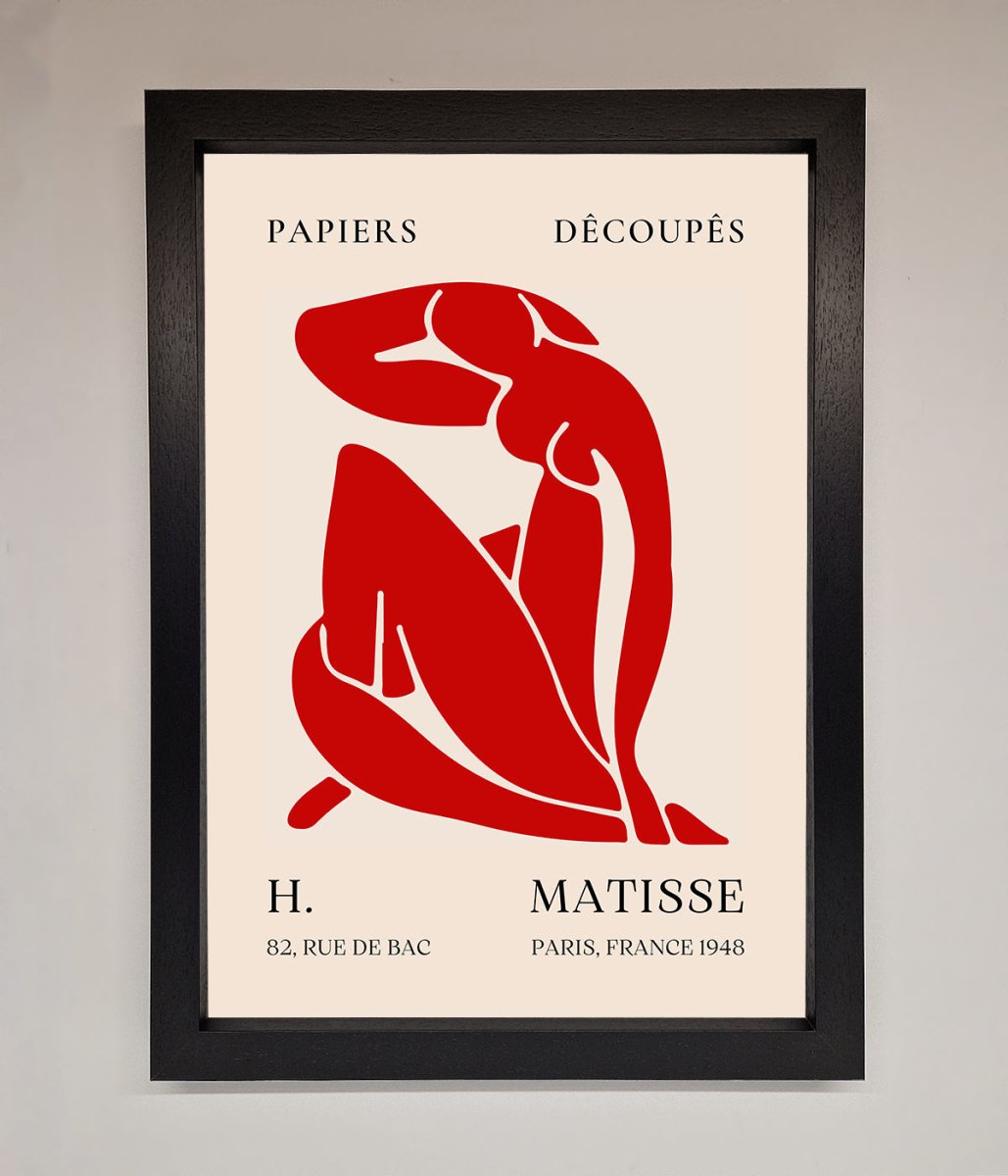 Red Matisse Man Framed Print - Zestio