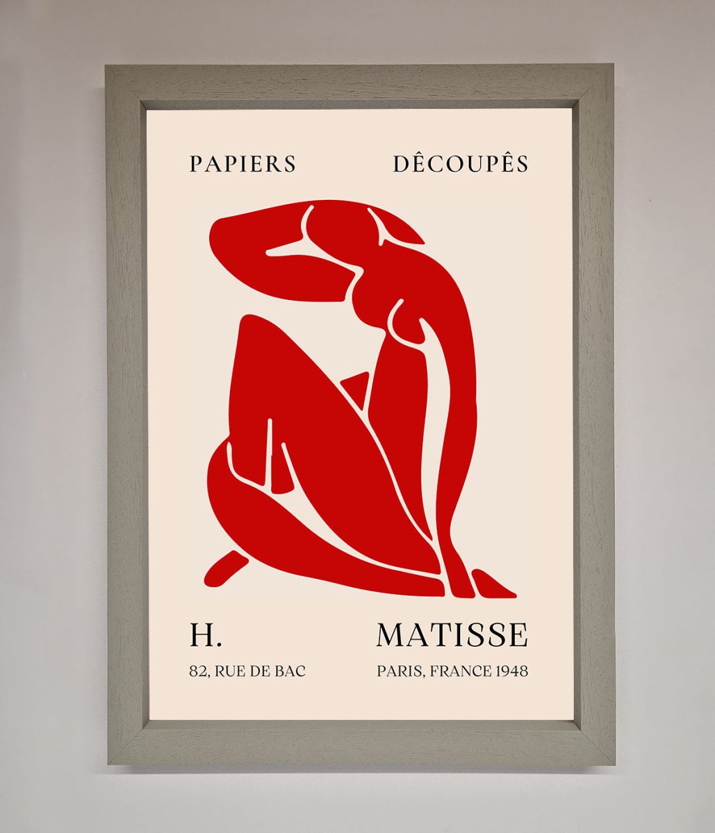 Red Matisse Man Framed Print - Zestio