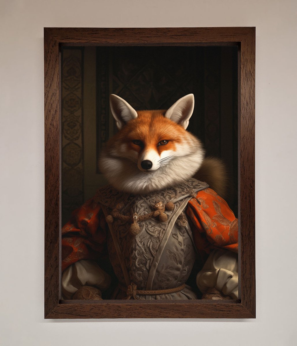 Renaissance Fox Framed Poster - Zestio