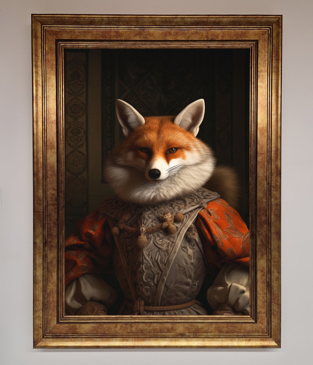Renaissance Fox Framed Poster - Zestio