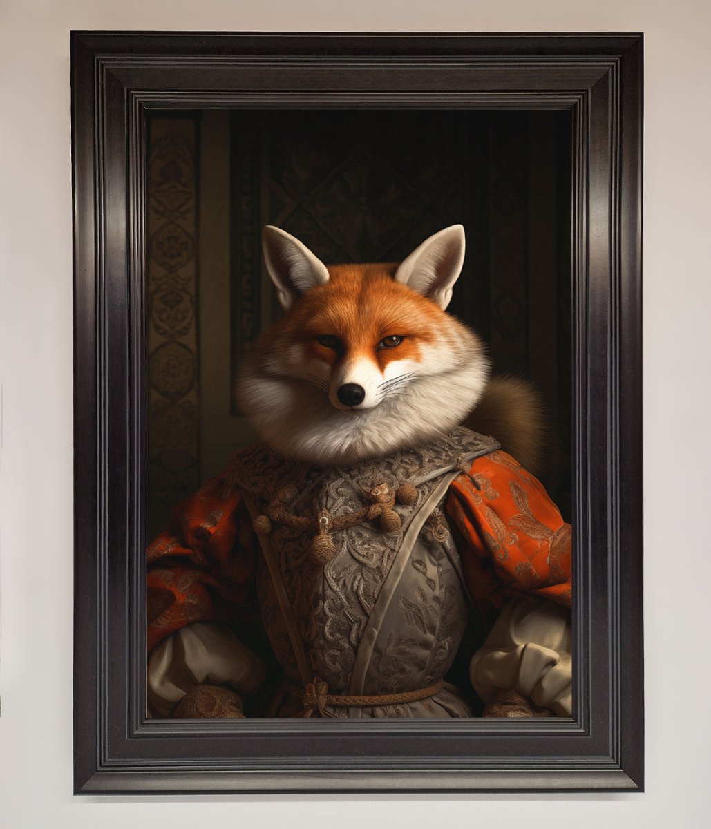 Renaissance Fox Framed Poster - Zestio