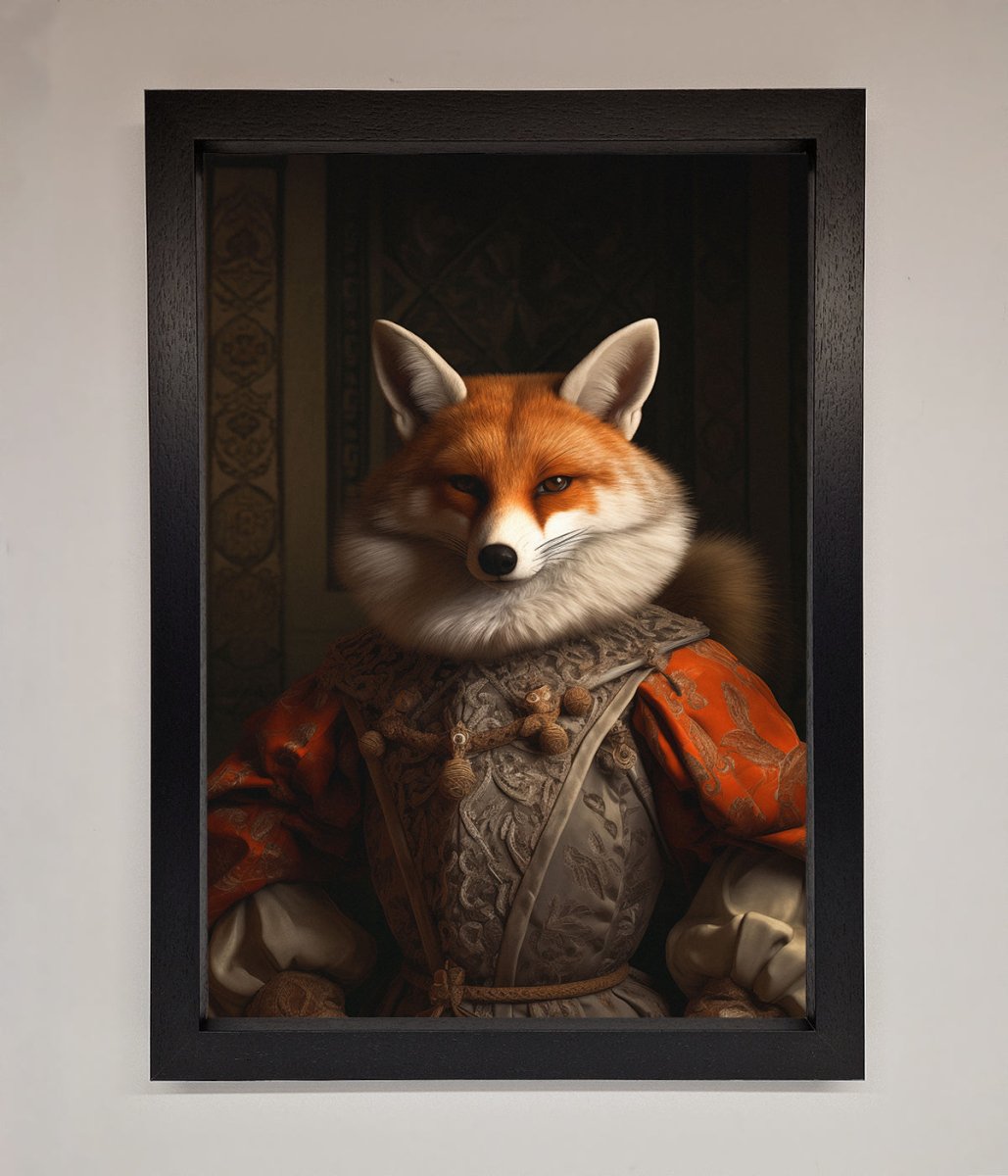 Renaissance Fox Framed Poster - Zestio