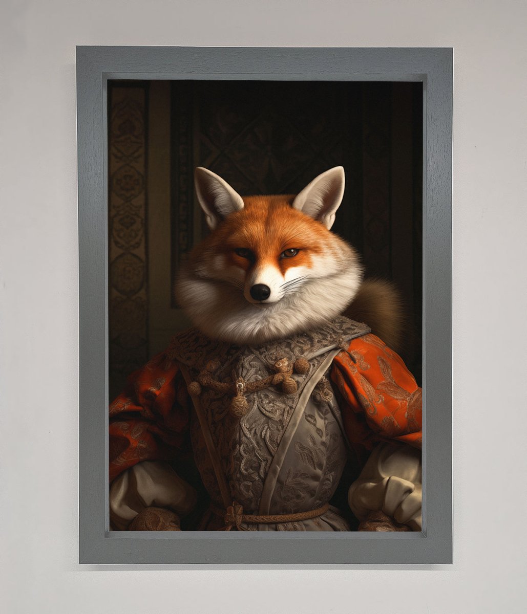 Renaissance Fox Framed Poster - Zestio