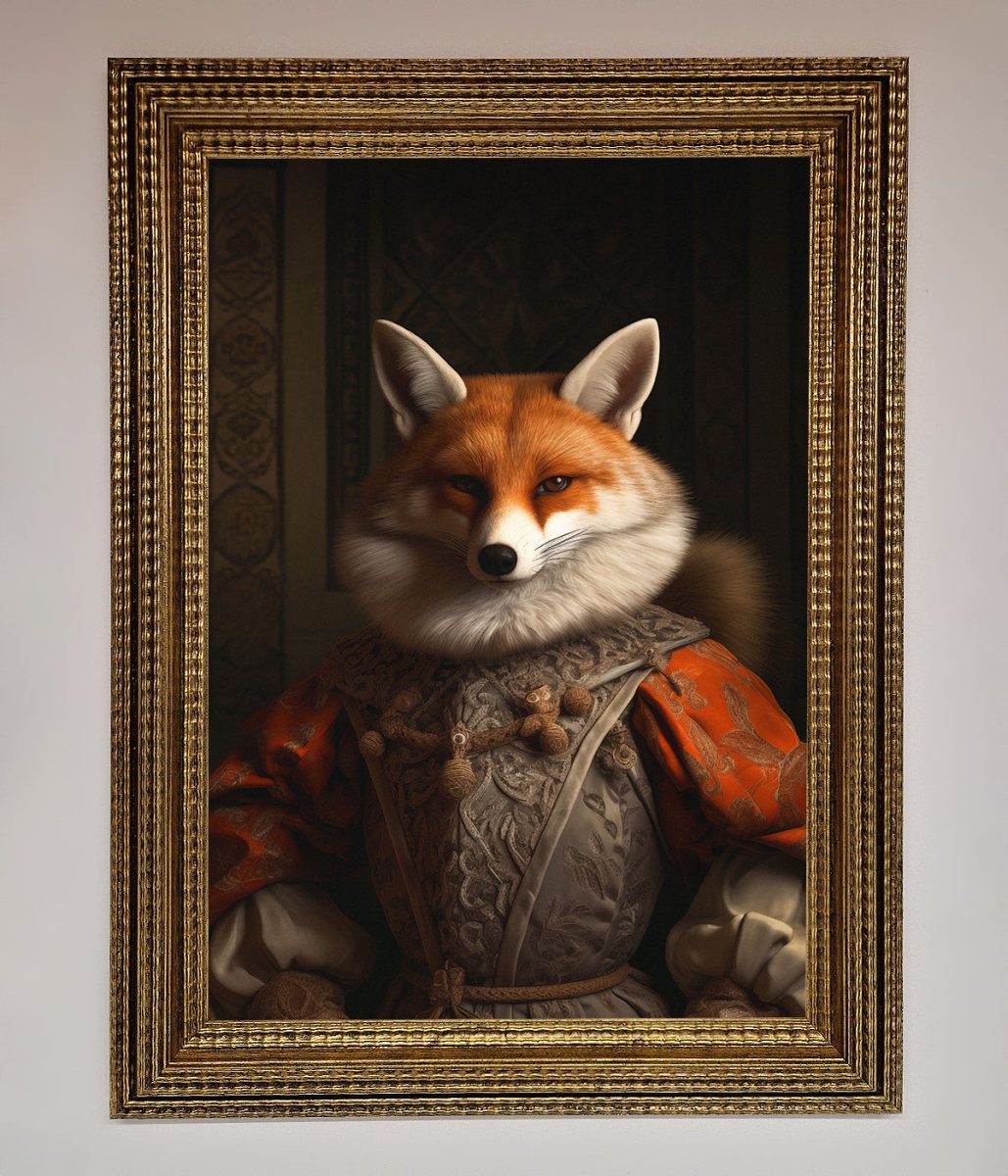 Renaissance Fox Framed Poster - Zestio