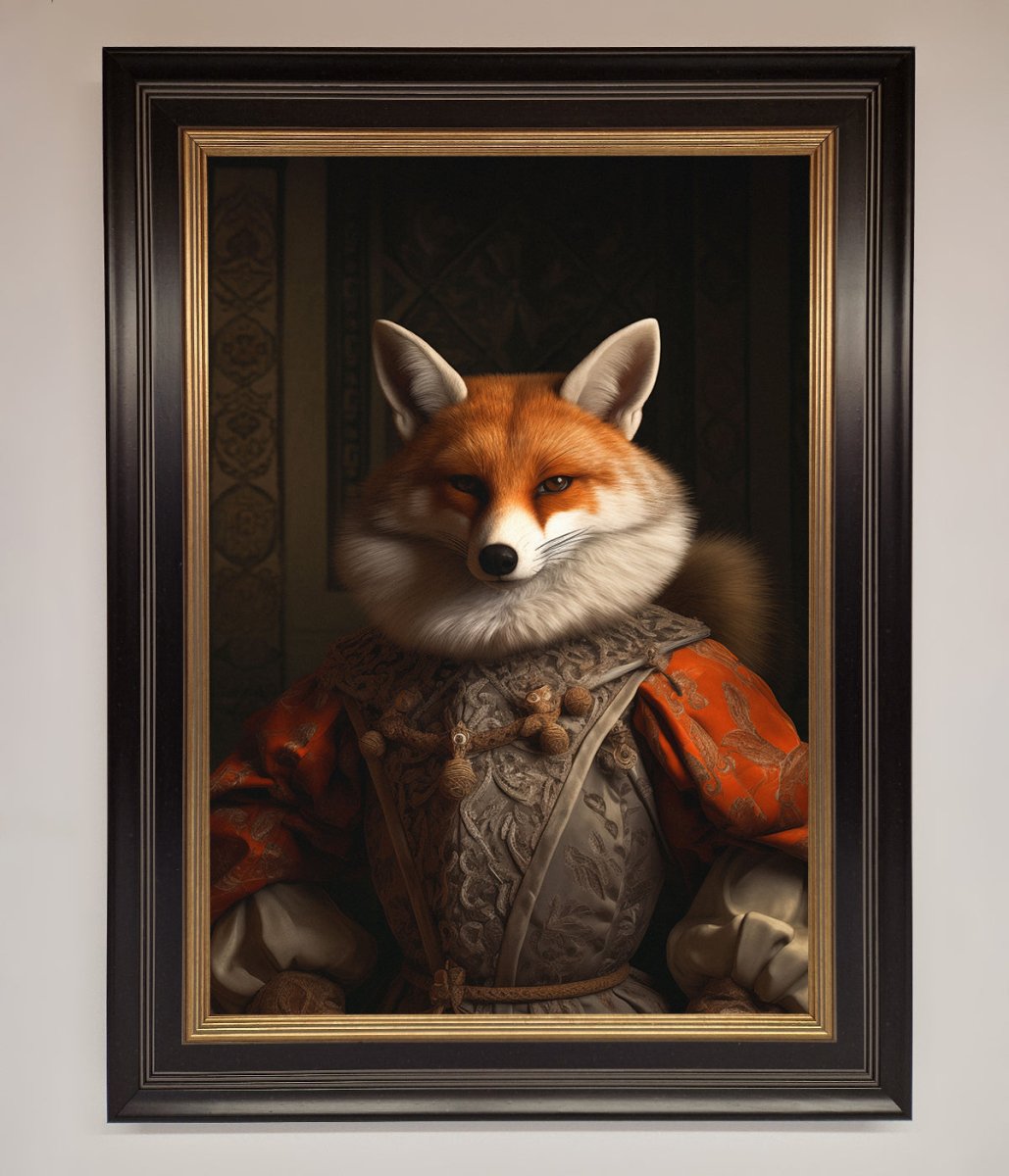 Renaissance Fox Framed Poster - Zestio