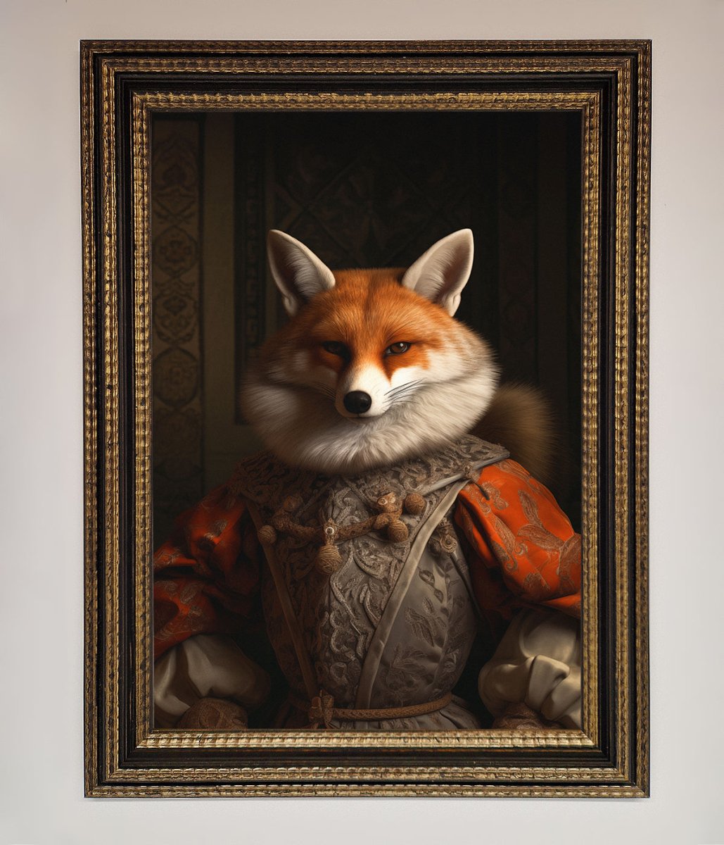 Renaissance Fox Framed Poster - Zestio