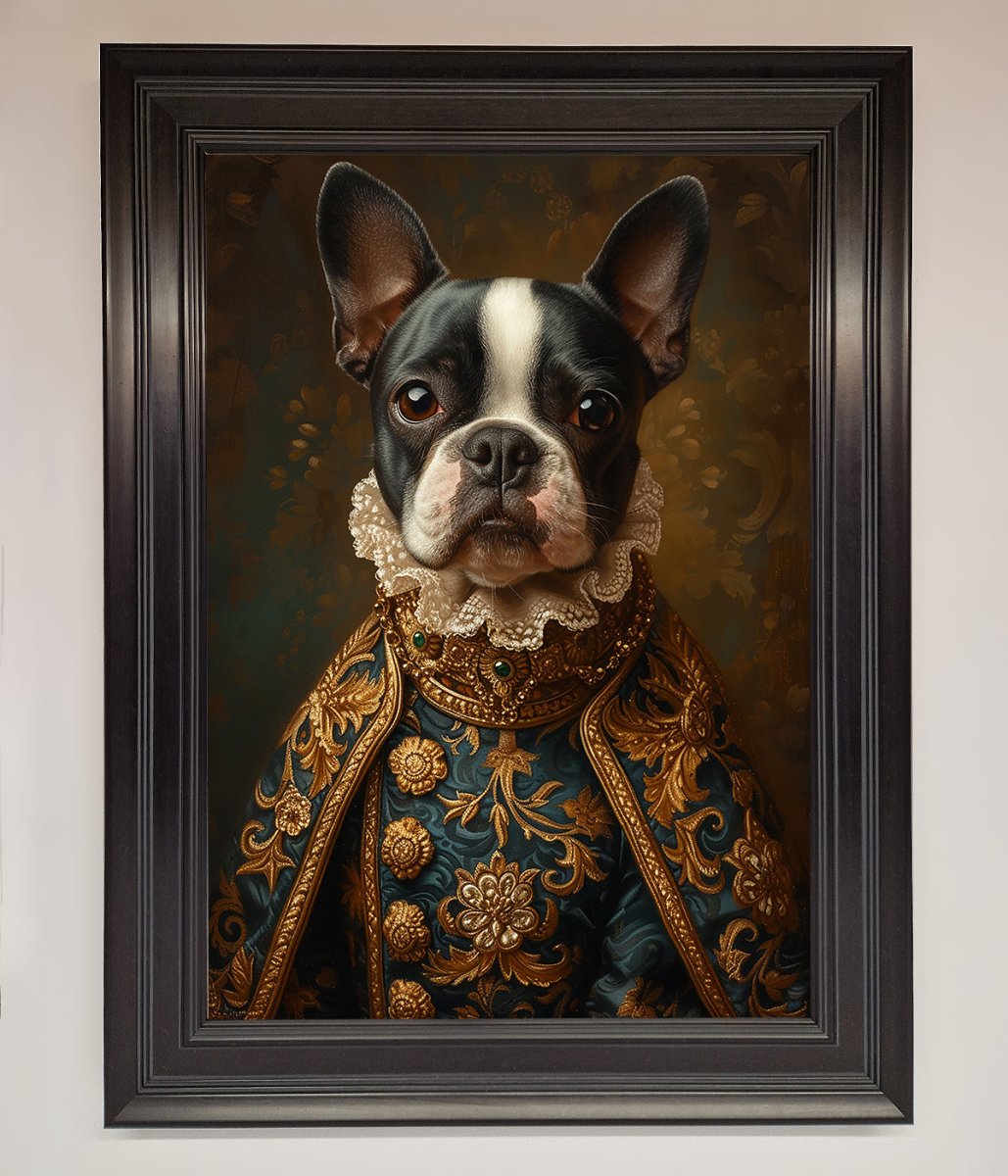 Renaissance French Bulldog Framed Print - Zestio