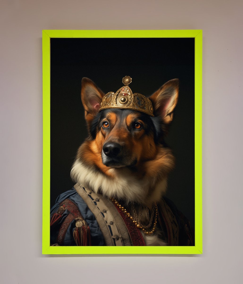 Renaissance German Shepherd Framed Wall Art - Zestio