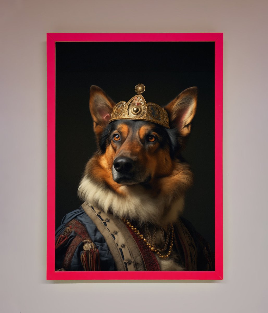 Renaissance German Shepherd Framed Wall Art - Zestio