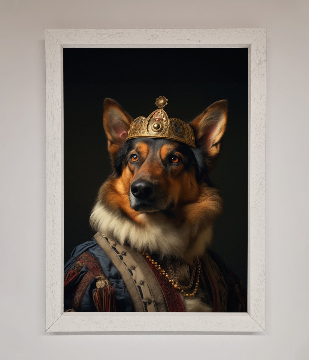 Renaissance German Shepherd Framed Wall Art - Zestio