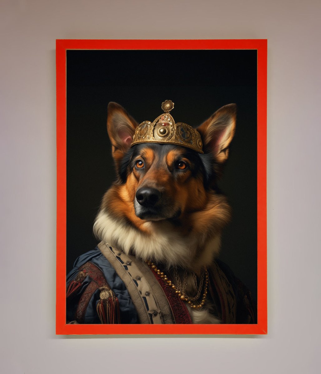 Renaissance German Shepherd Framed Wall Art - Zestio