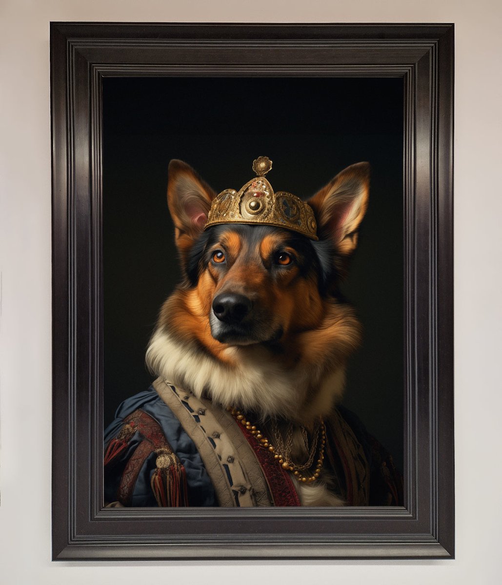 Renaissance German Shepherd Framed Wall Art - Zestio
