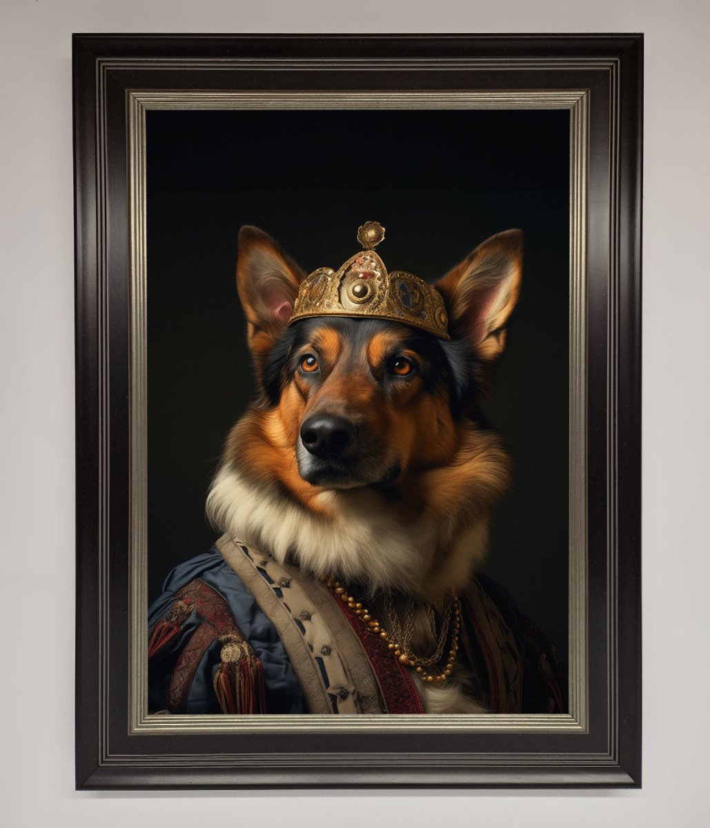 Renaissance German Shepherd Framed Wall Art - Zestio