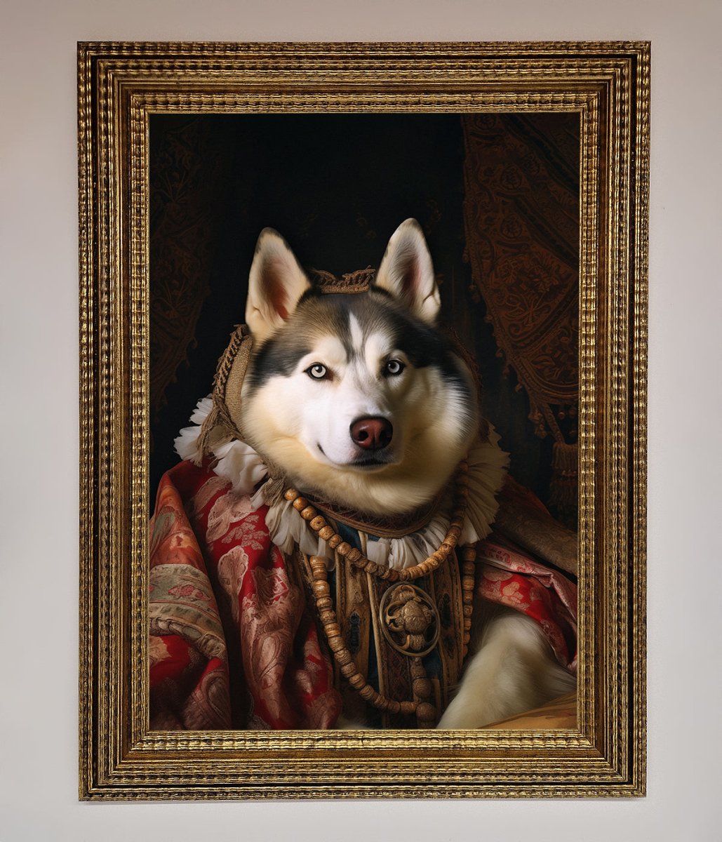 Renaissance Husky Framed Print - Zestio