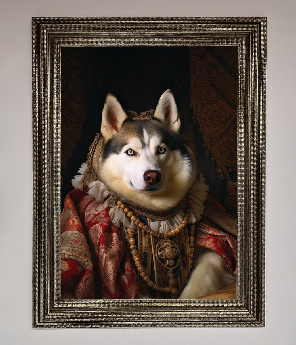 Renaissance Husky Framed Print - Zestio