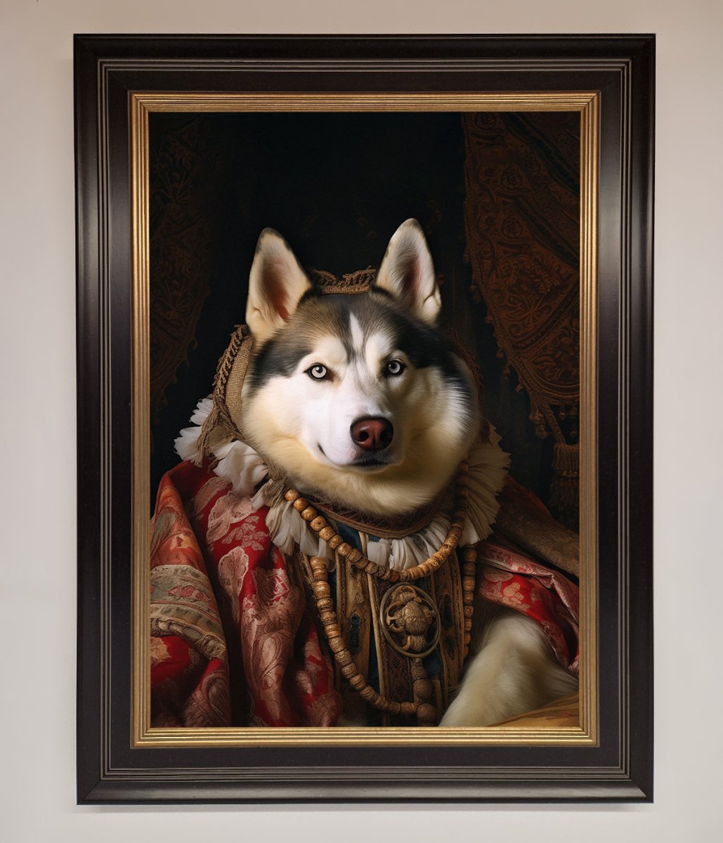 Renaissance Husky Framed Print - Zestio