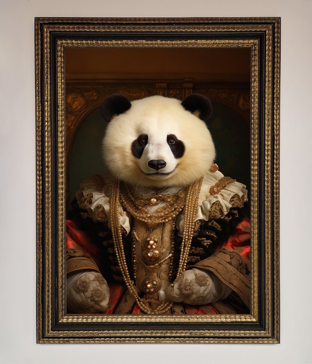 Renaissance Panda Framed Print - Zestio