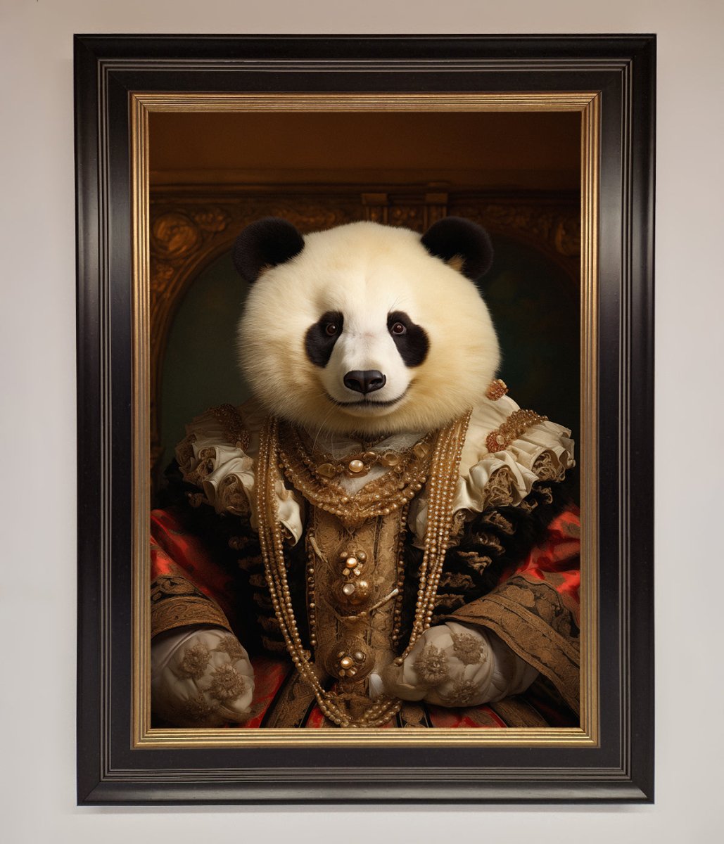 Renaissance Panda Framed Print - Zestio