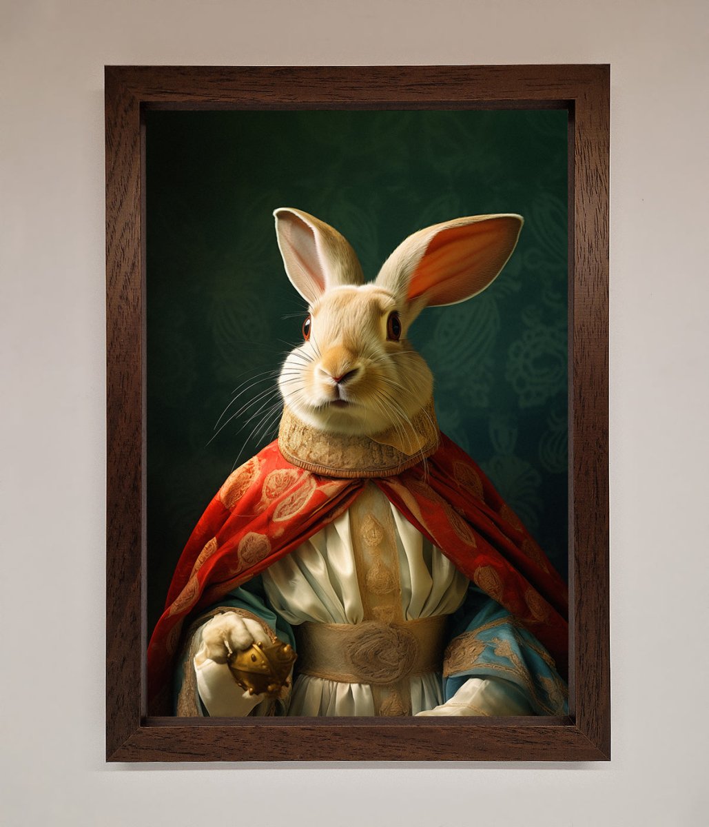 Renaissance Rabbit Framed Poster - Zestio