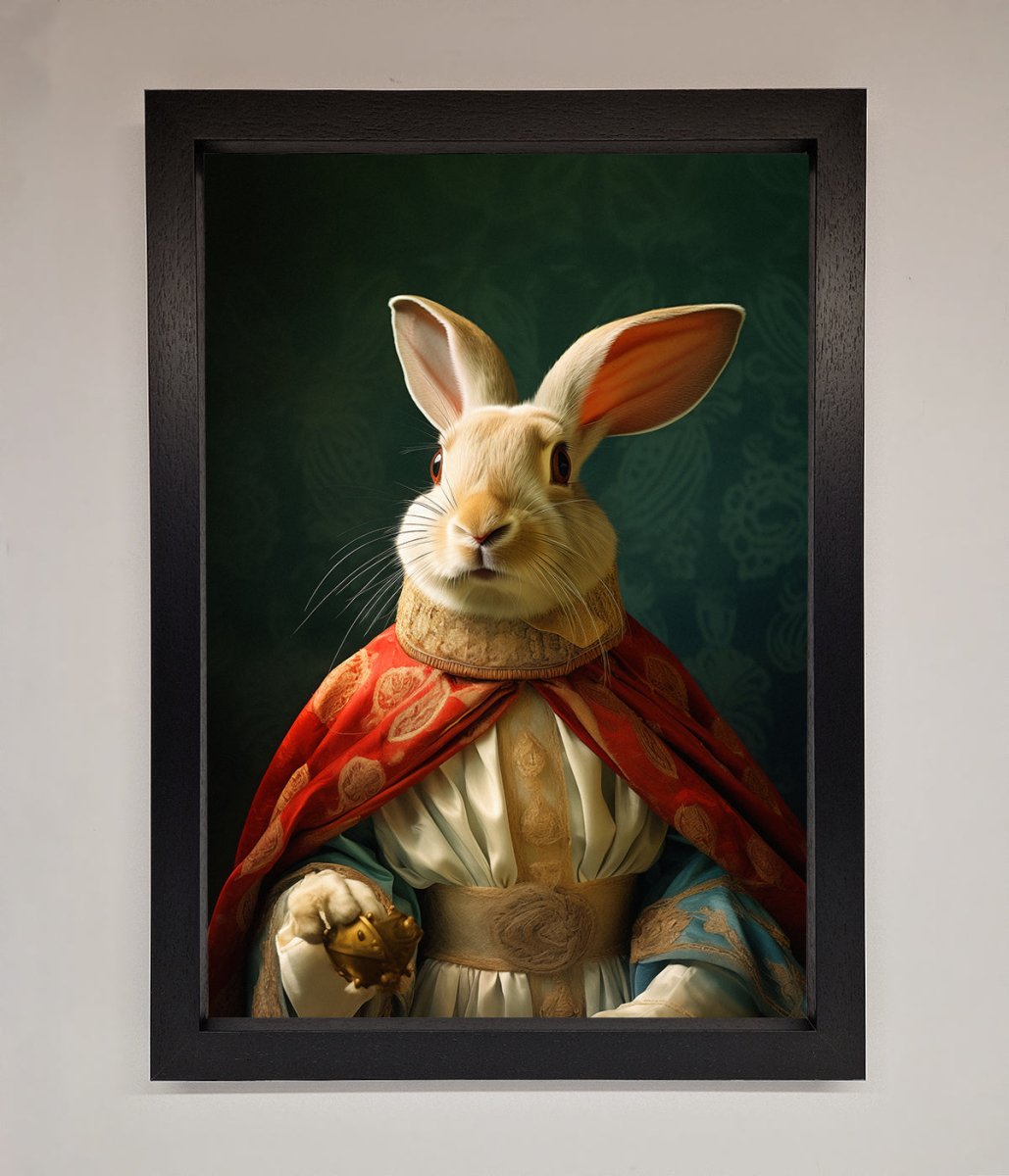 Renaissance Rabbit Framed Poster - Zestio
