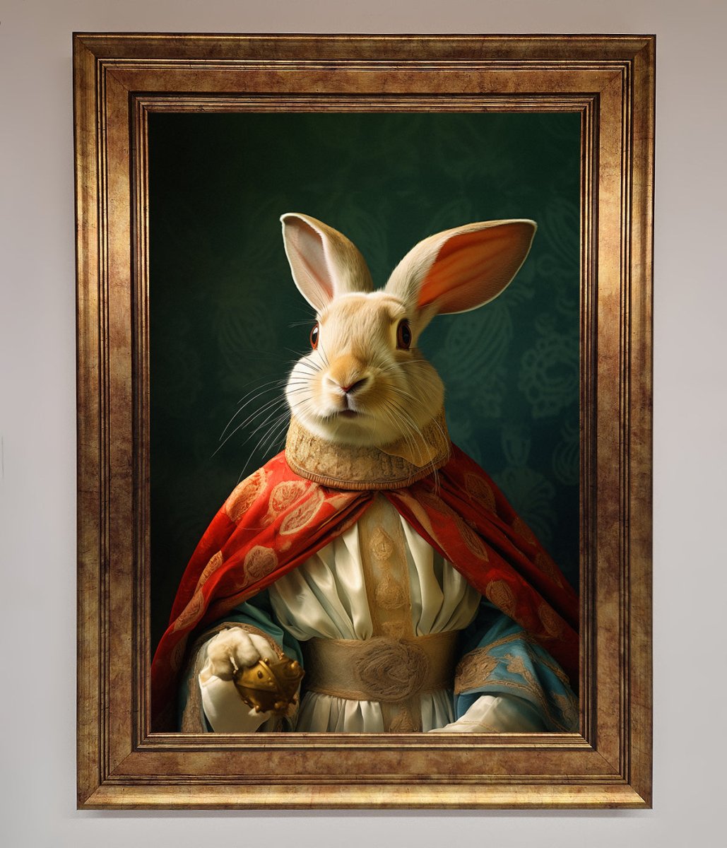 Renaissance Rabbit Framed Poster - Zestio