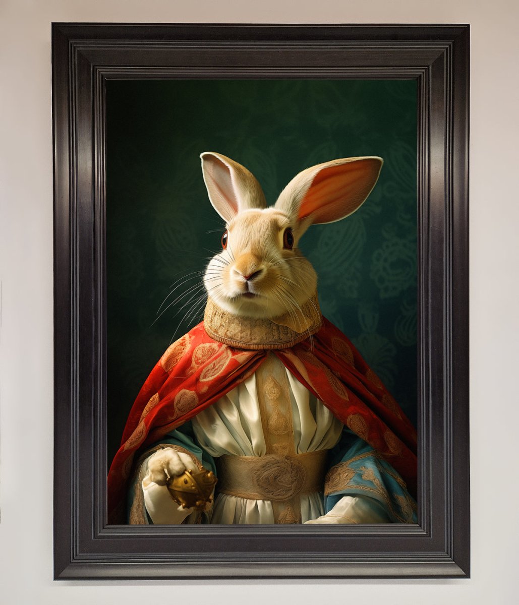 Renaissance Rabbit Framed Poster - Zestio