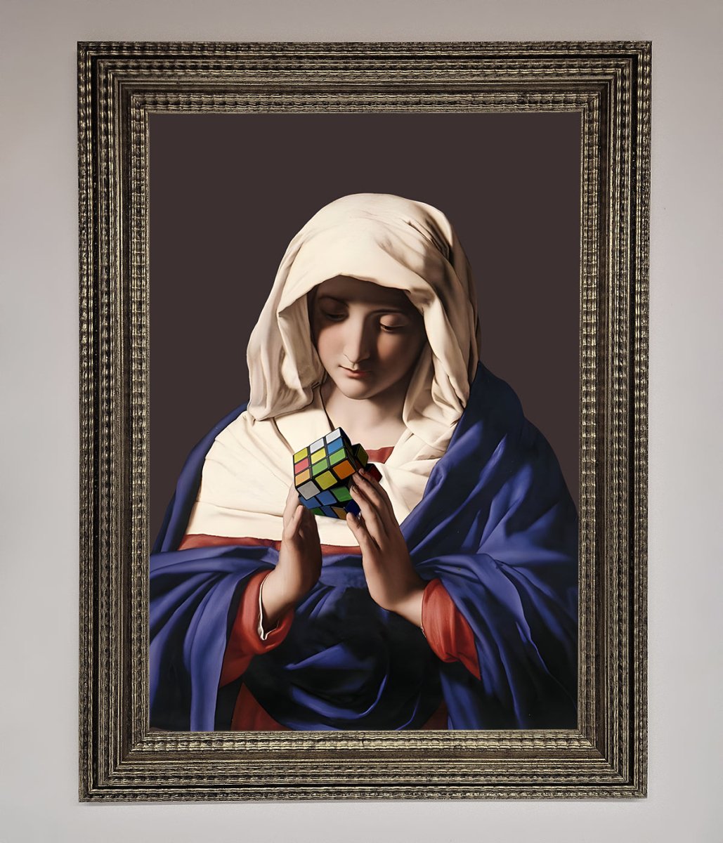 Renaissance Rubik Cube Framed Wall Art - Zestio