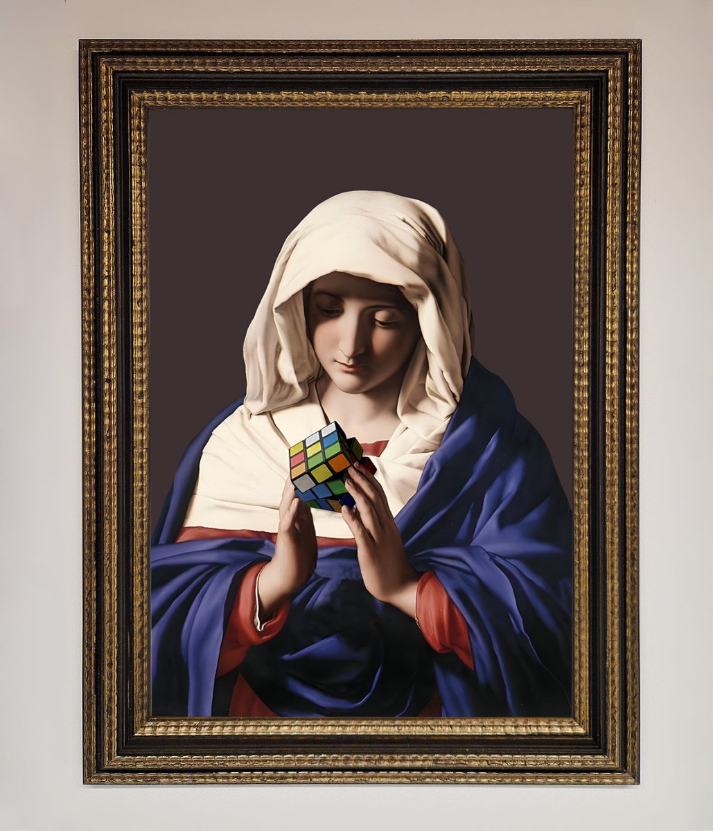 Renaissance Rubik Cube Framed Wall Art - Zestio
