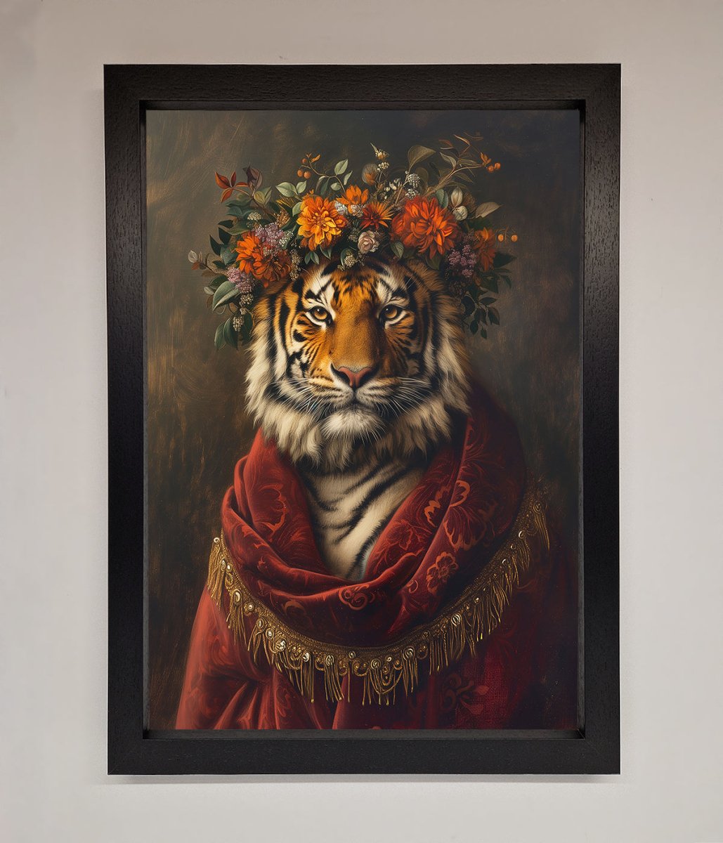 Renaissance Tiger Framed Wall Art - Zestio
