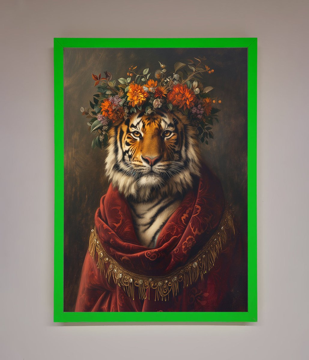 Renaissance Tiger Framed Wall Art - Zestio