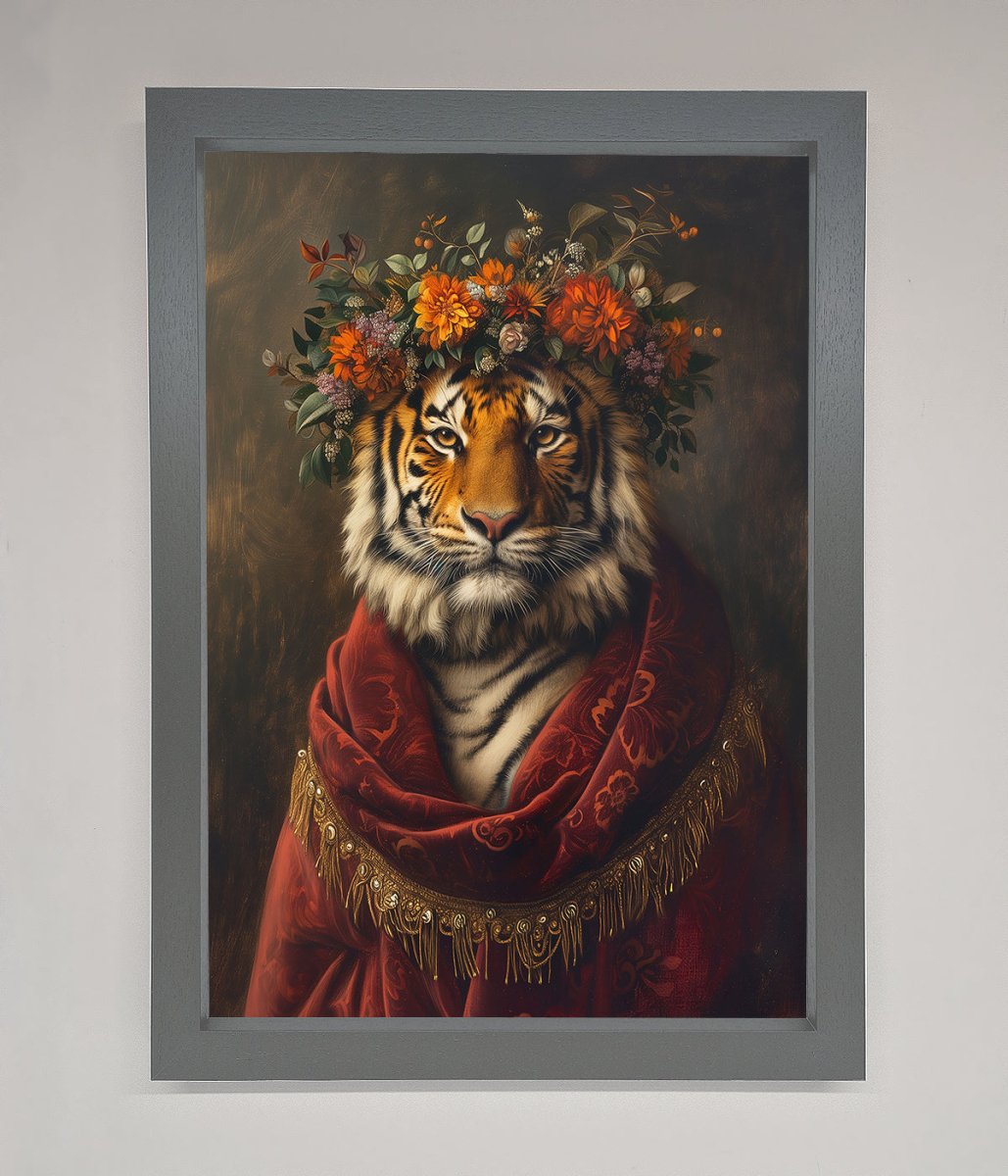 Renaissance Tiger Framed Wall Art - Zestio