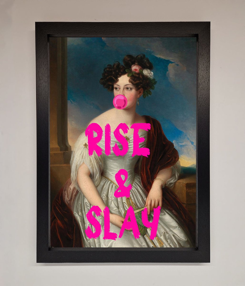 Rise And Slay Framed Wall Art - Zestio