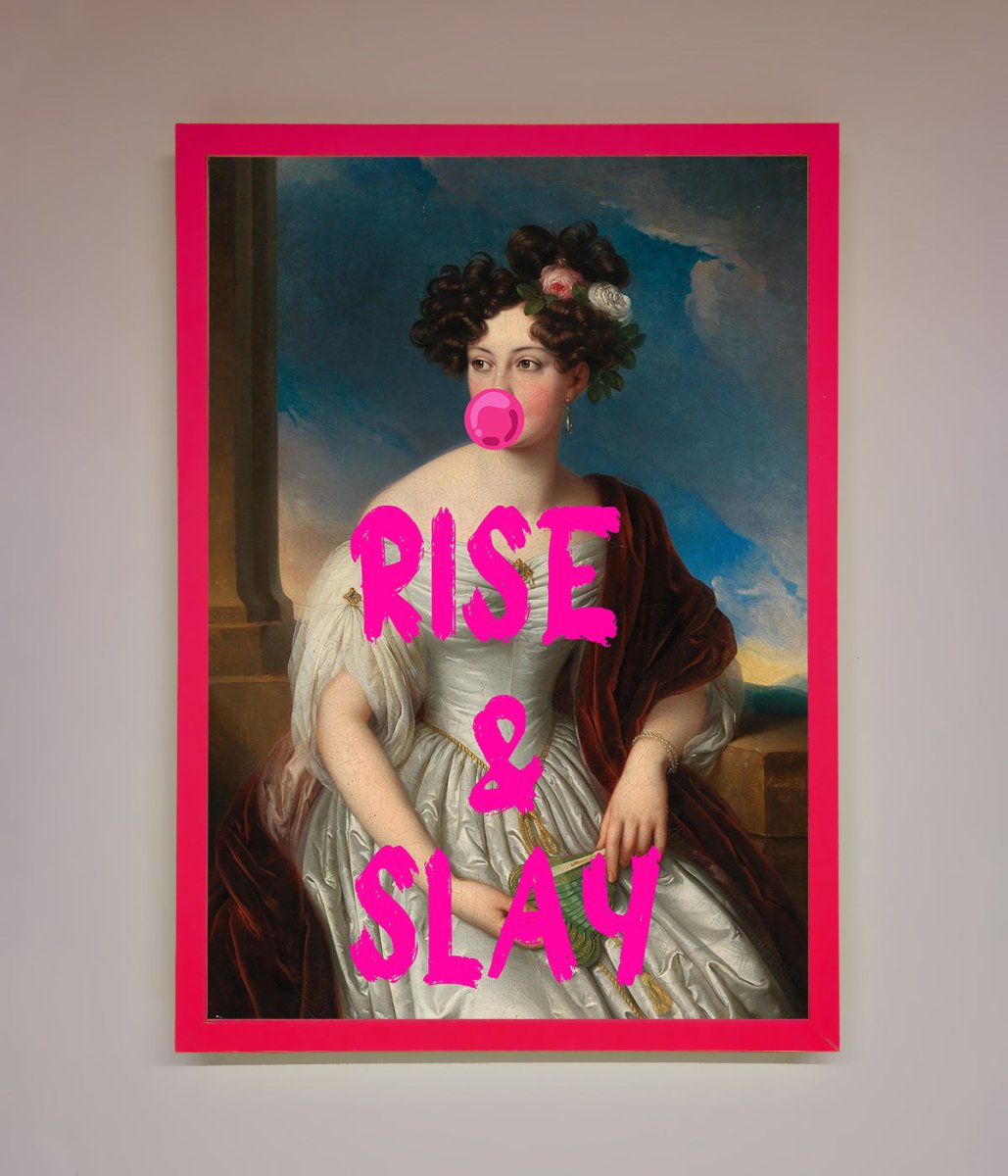 Rise And Slay Framed Wall Art - Zestio