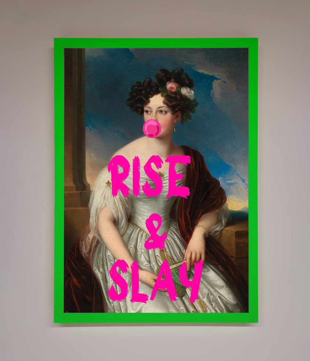 Rise And Slay Framed Wall Art - Zestio