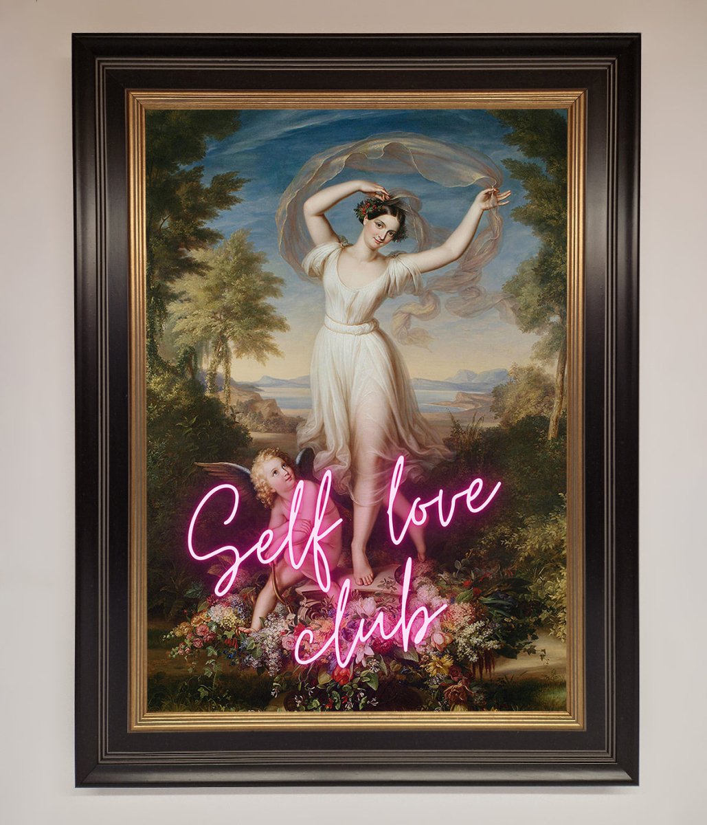 Self Love Club Framed Wall Art - Zestio