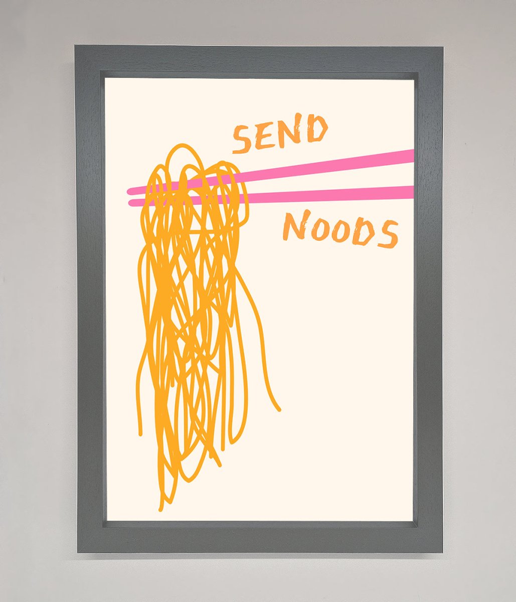 Send Noods Framed Poster - Zestio