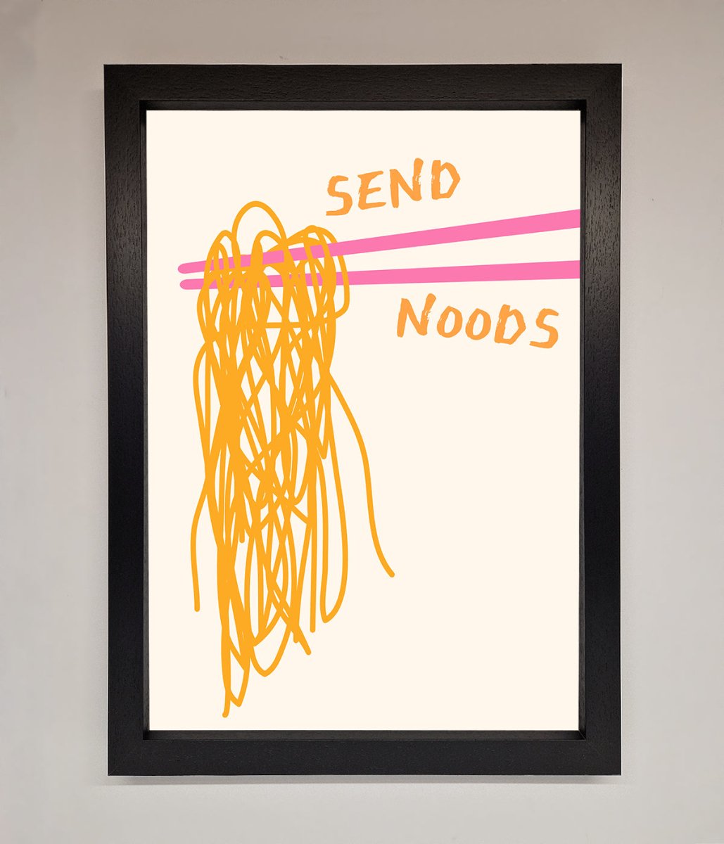 Send Noods Framed Poster - Zestio