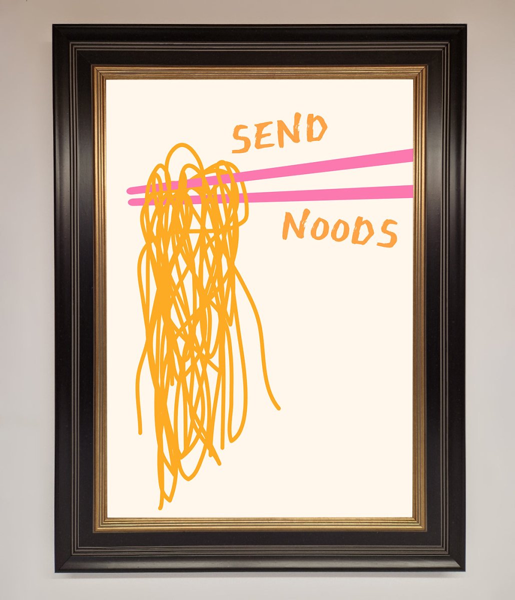Send Noods Framed Poster - Zestio