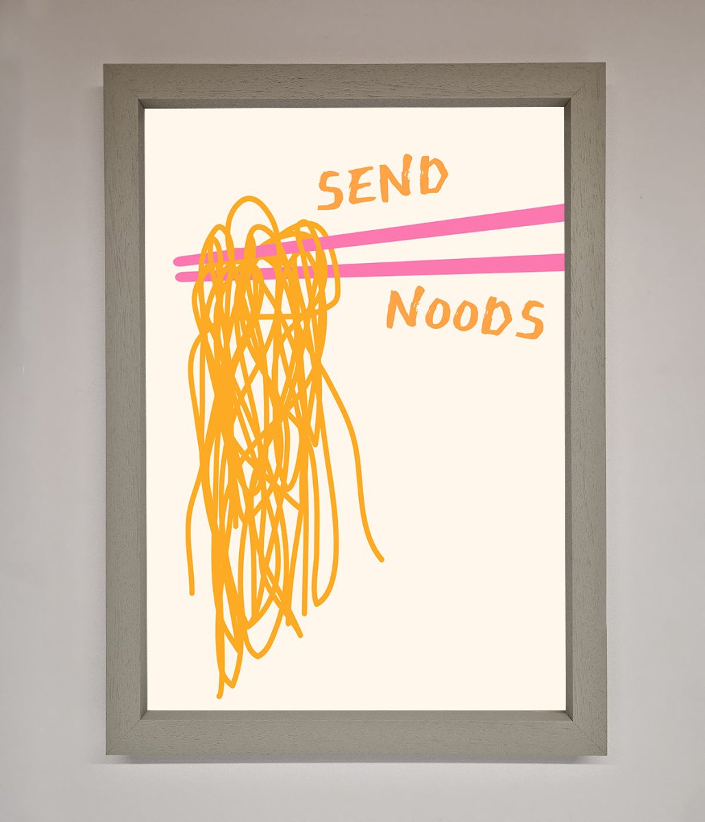 Send Noods Framed Poster - Zestio