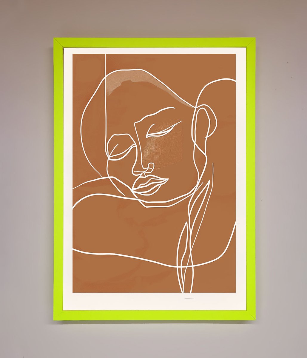 Sepia Lines Framed Wall Art - Zestio