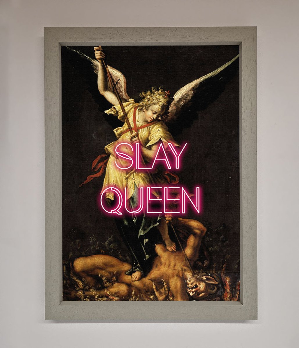 Slay Queen Altered Art Framed Print - Zestio