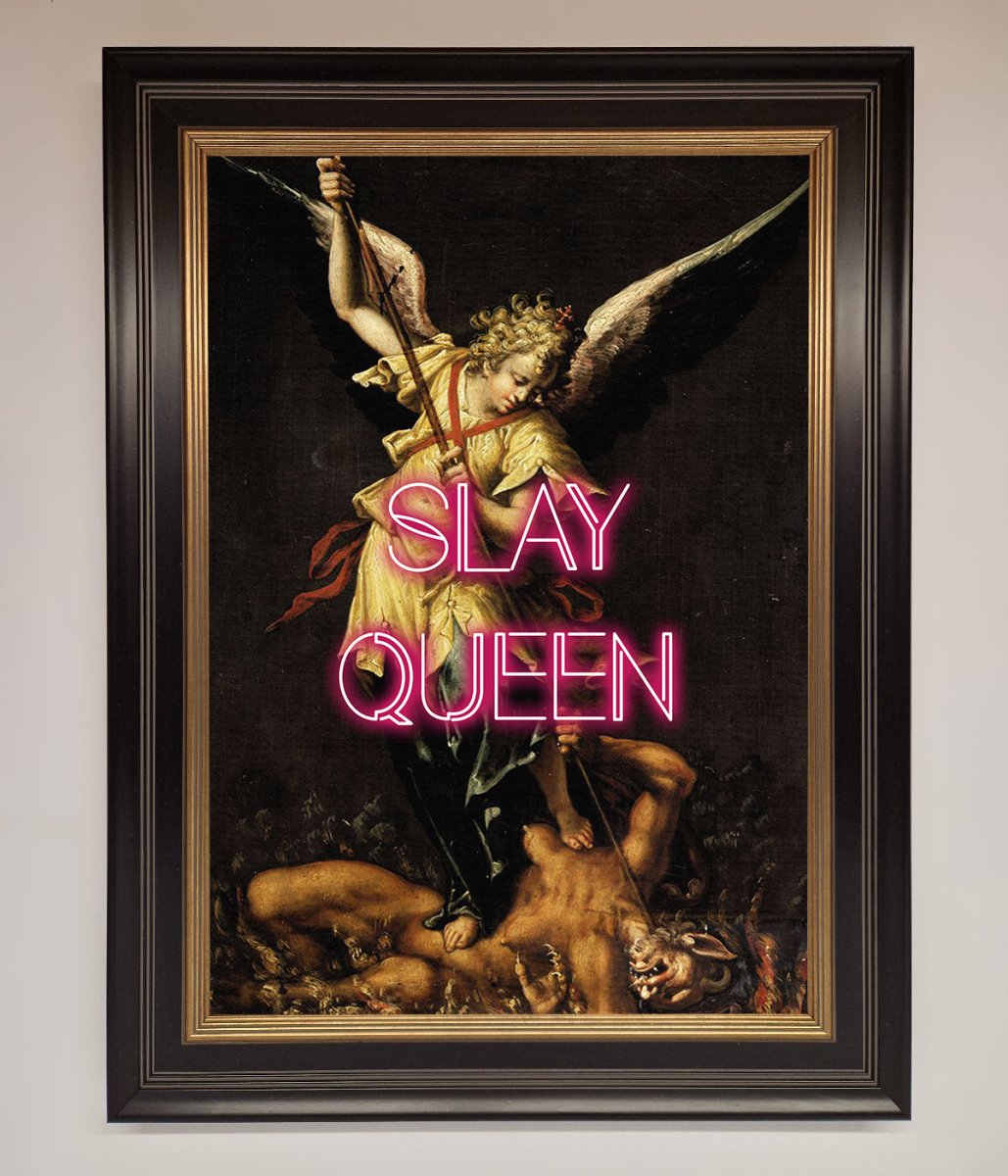 Slay Queen Altered Art Framed Print - Zestio