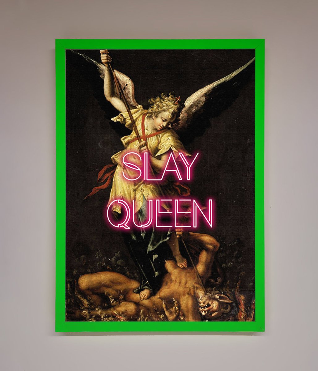 Slay Queen Altered Art Framed Print - Zestio