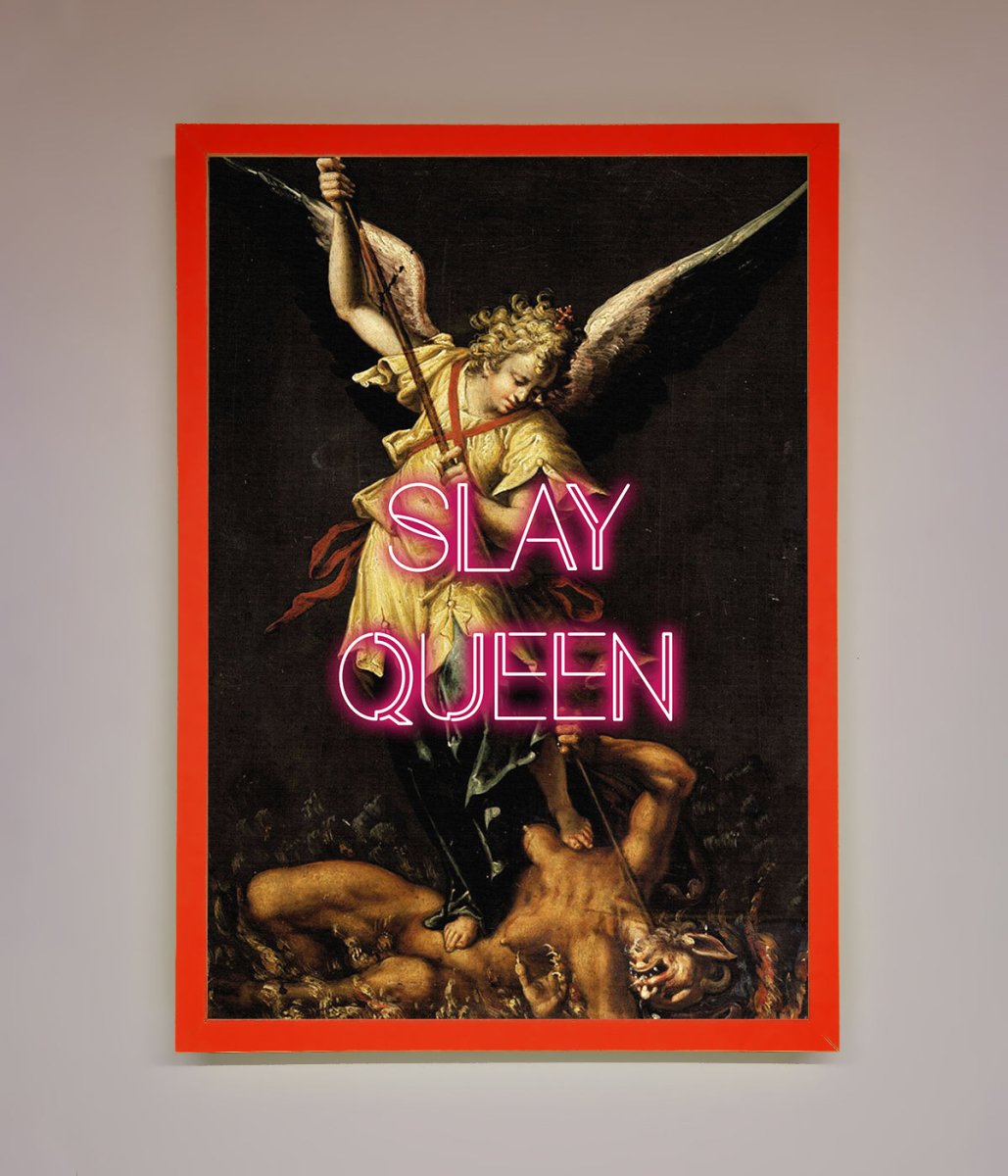 Slay Queen Altered Art Framed Print - Zestio