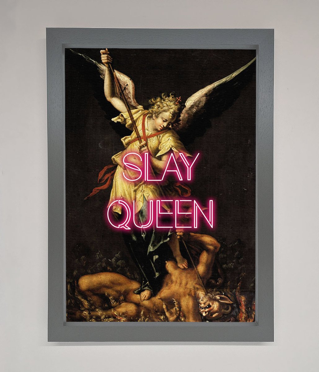 Slay Queen Altered Art Framed Print - Zestio