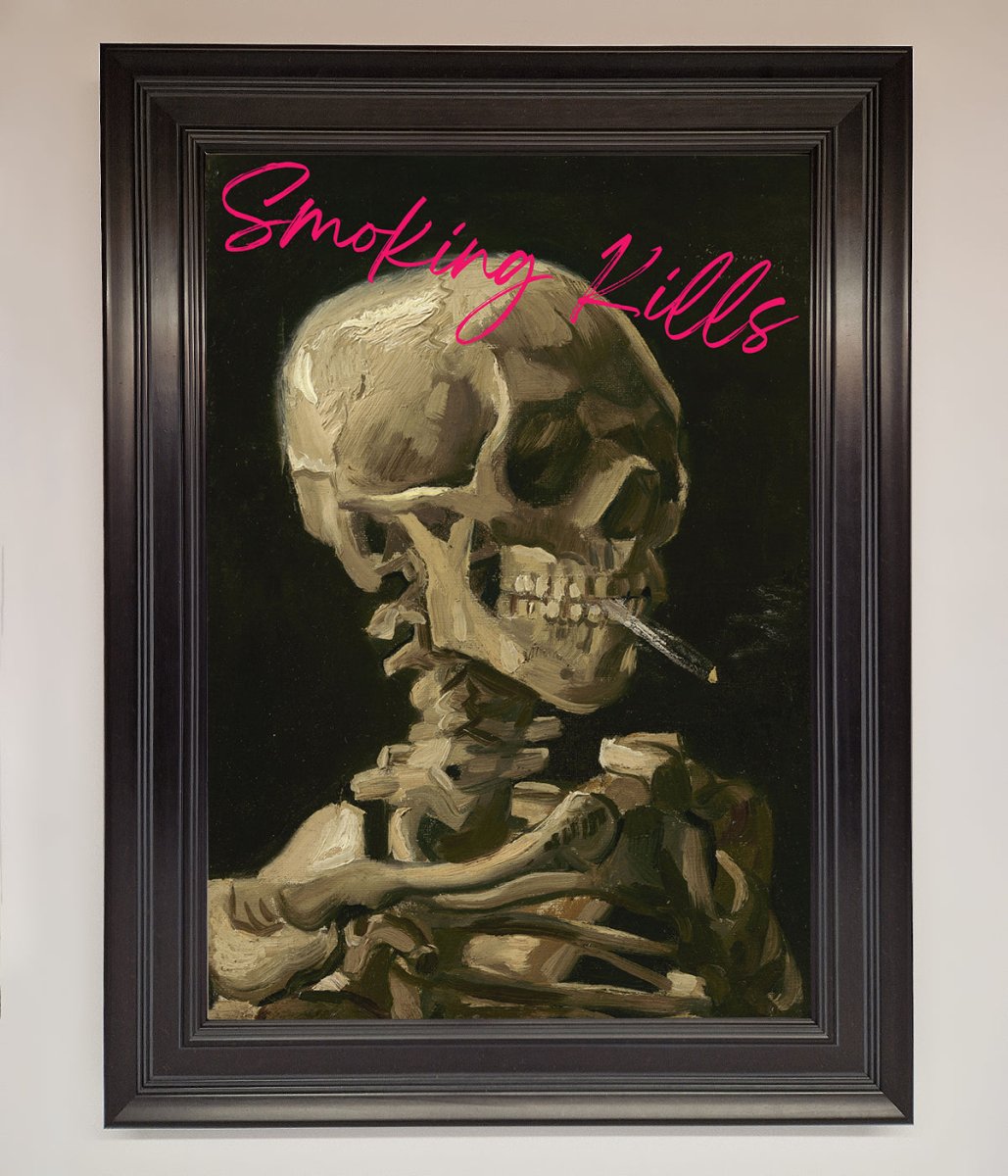 Smoking Kills Framed Wall Art - Zestio