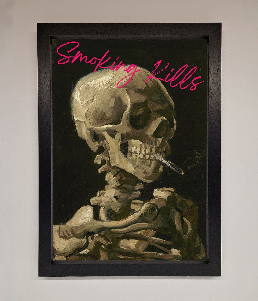 Smoking Kills Framed Wall Art - Zestio