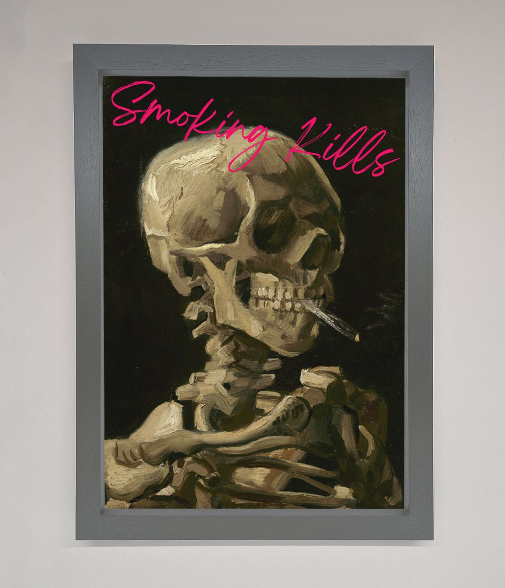 Smoking Kills Framed Wall Art - Zestio