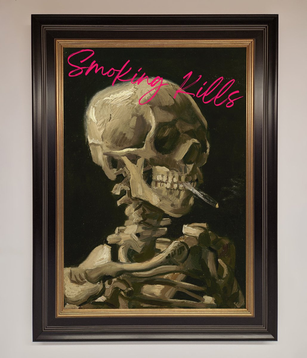Smoking Kills Framed Wall Art - Zestio